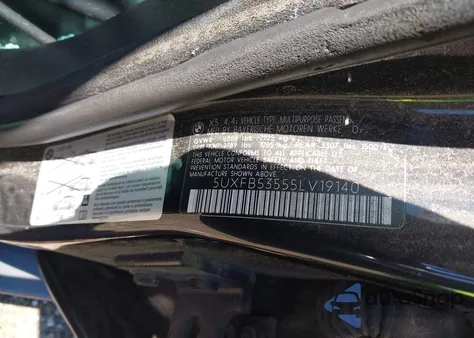 2005 BMW X5 4.4I из США, поврежденный, VIN 5UXFB53555LV19140